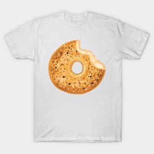 Half eaten bagel watercolor T-Shirt